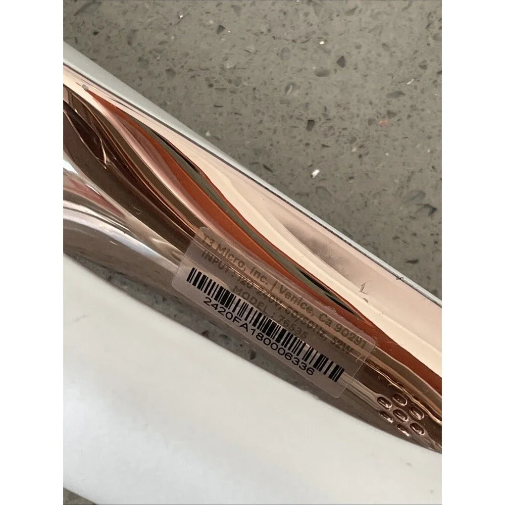 T3 - Smooth ID 1” Smart Flat Iron with Touch Interface White & Rose Gold tested